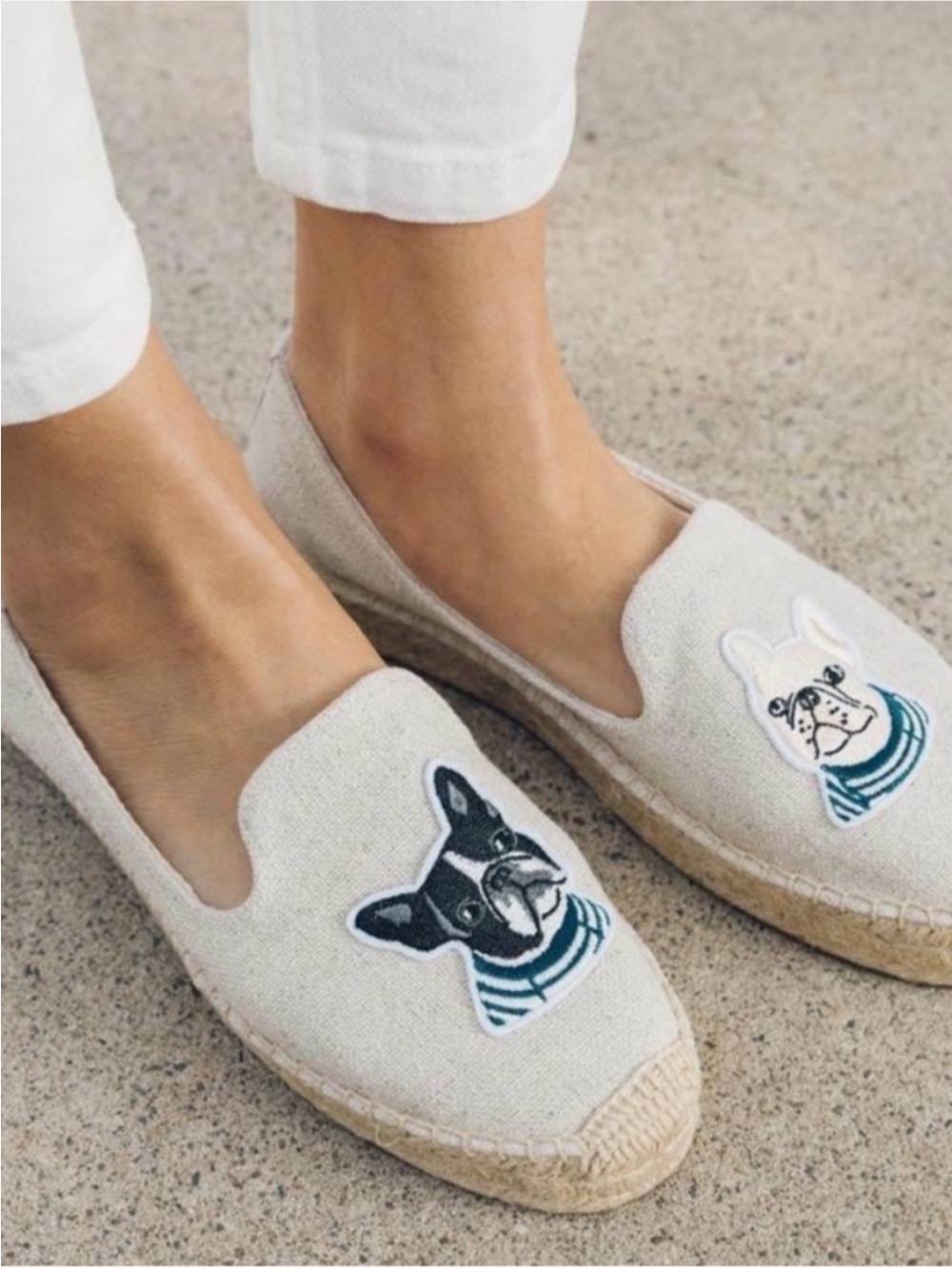 Soludos Teddy & Gigi Smoking Slipper in Sand